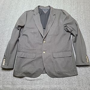 Tommy Hilfiger Mens Blazer Extra Large 46R‎ Dark Pinstripe Casual Work Office